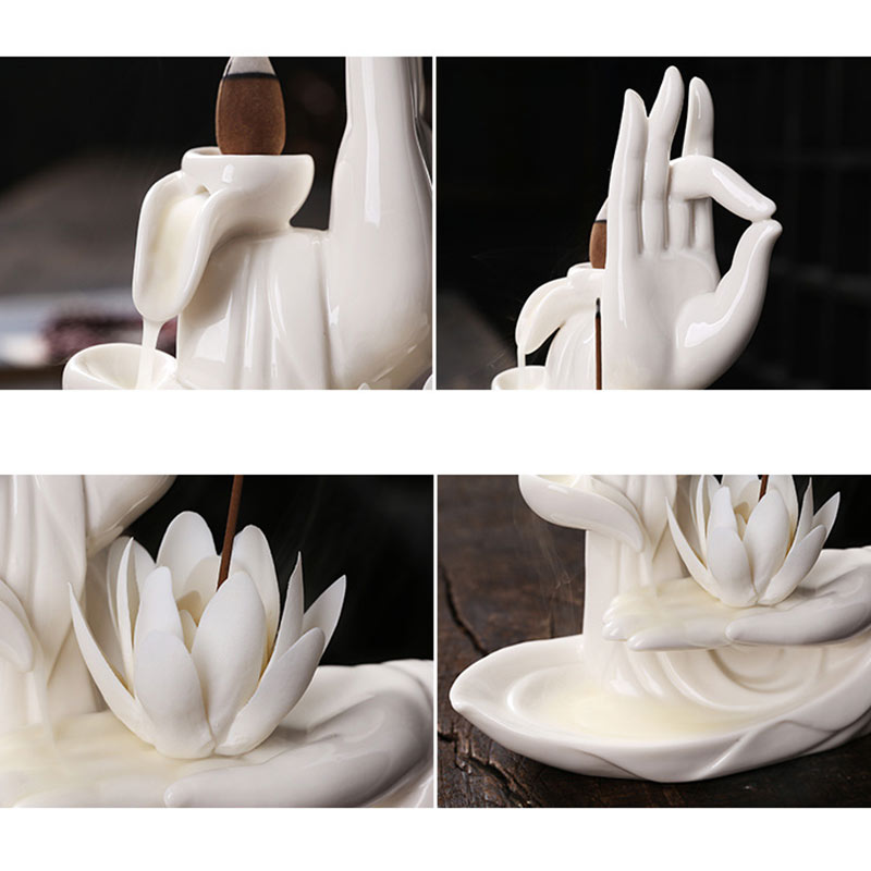 Tibetischer Lotus-Segen-Räuchergefäß, Dekoration