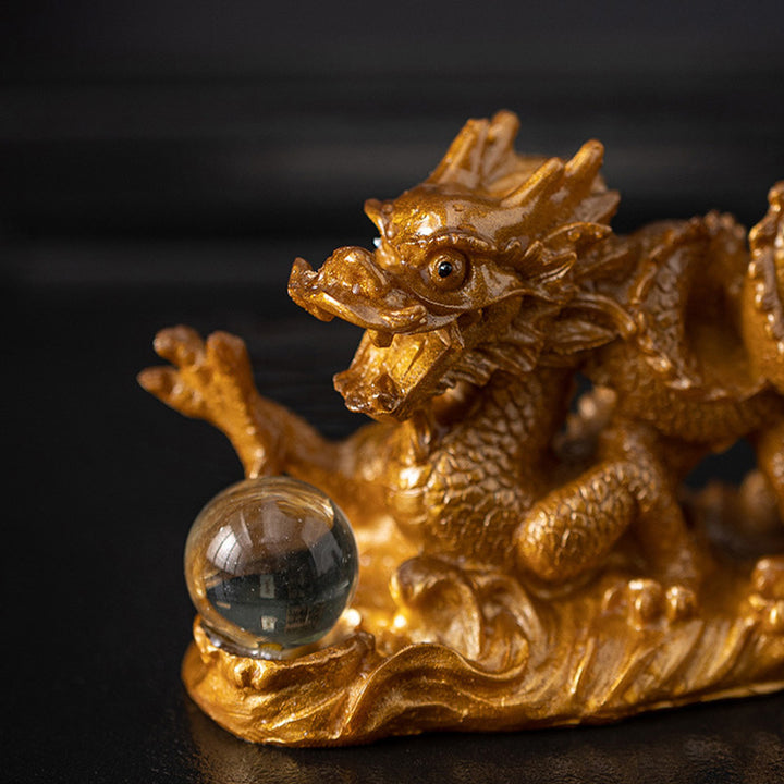 Buddha Stones, Jahr des Drachen, Farbwechsel, Kunstharz, Glück, Erfolg, Tee, Haustier, Heimfigur, Dekoration