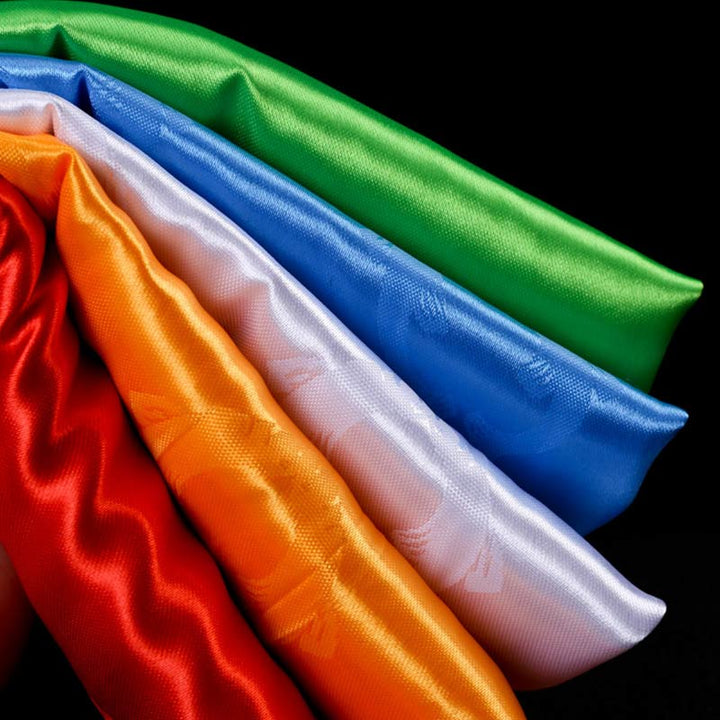 Tibetischer Segen, verheißungsvolle Khata-Dekoration in 5 Farben