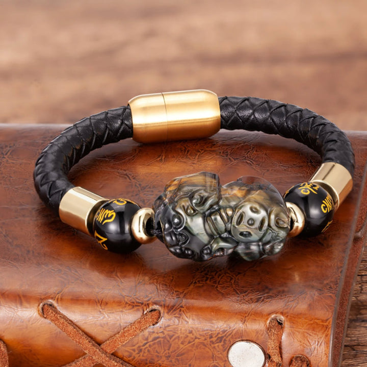 FengShui Tigerauge Pixiu Armband