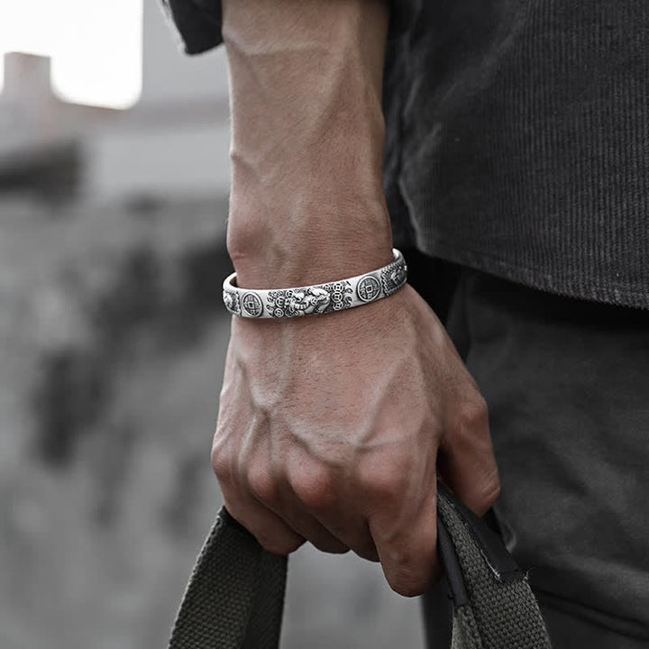 Buddha Stones FengShui Lucky PiXiu Schutz verstellbares Armband