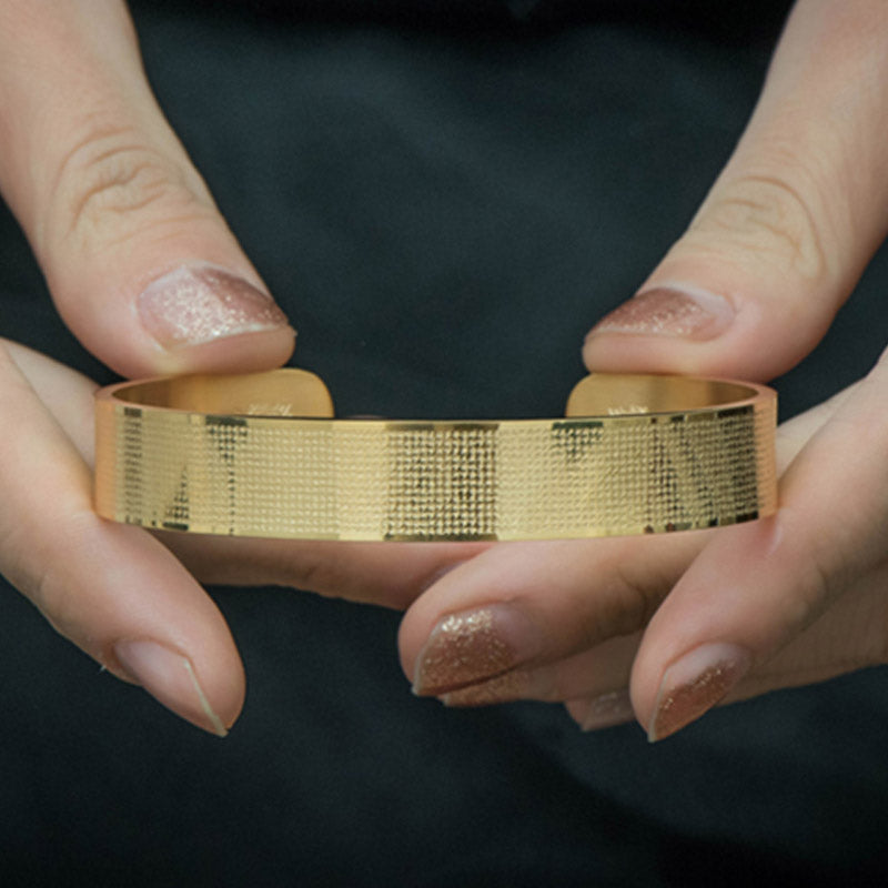 Buddha Stones Shurangama Mantra Gravur Titanstahl Segensarmband