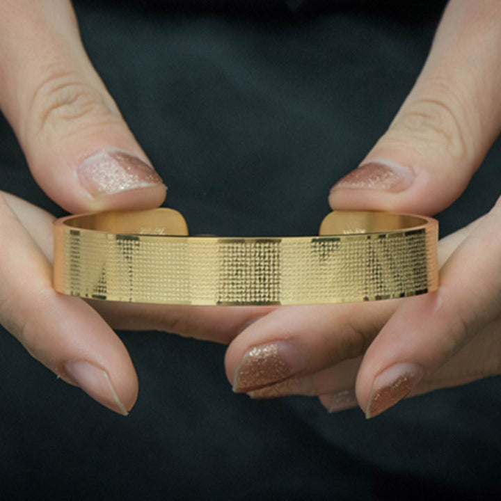 Buddha Stones Shurangama Mantra Gravur Titanstahl Segensarmband