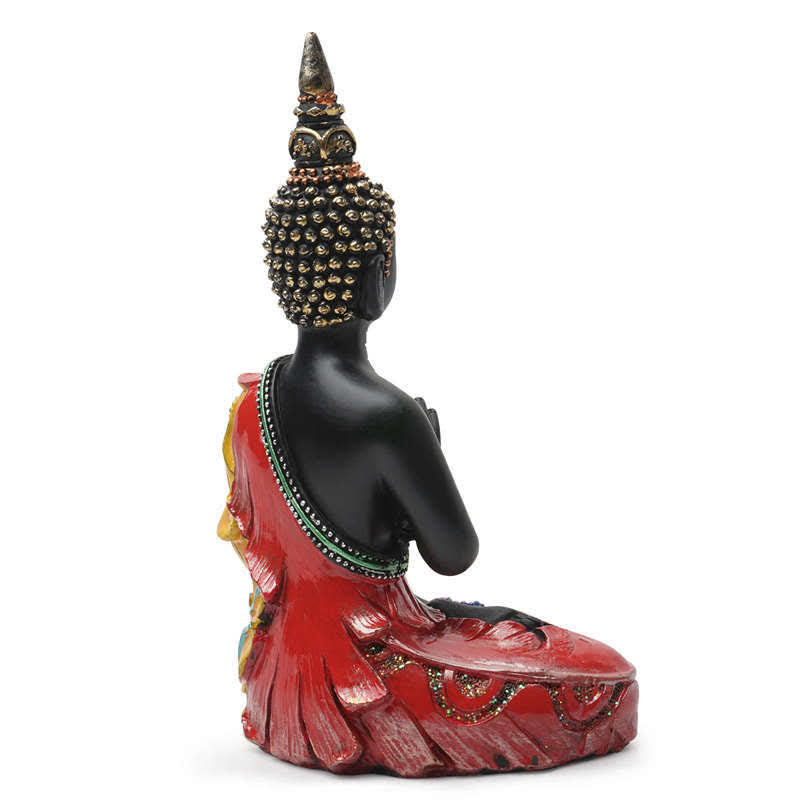 Thailändische Buddha-Serenity-Statue aus Kunstharz