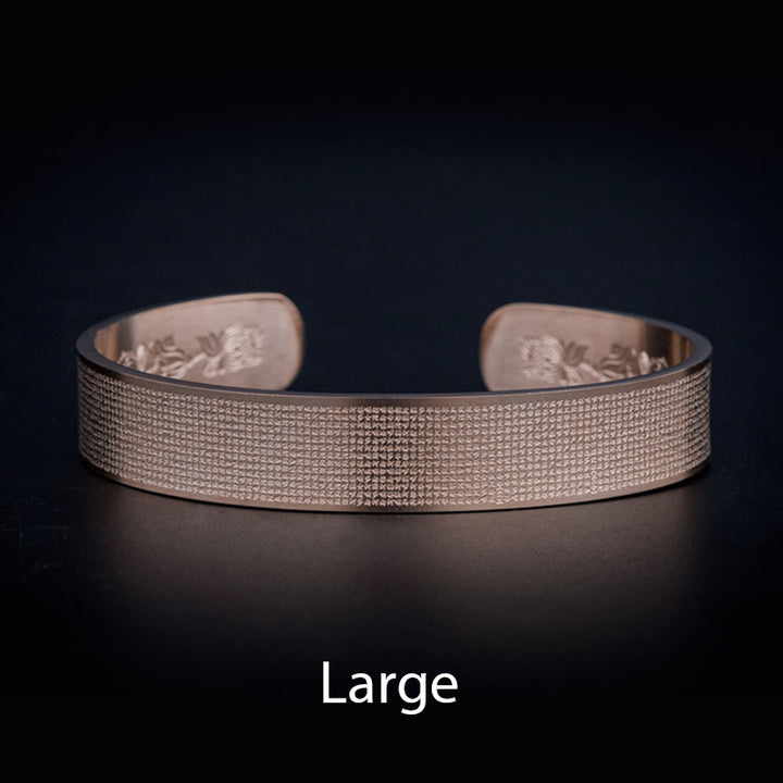 Buddha Stones Shurangama Mantra Gravur Titanstahl Segensarmband