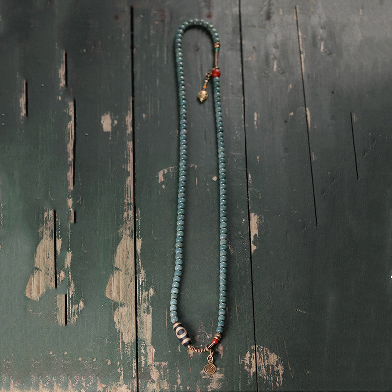 108 Mala-Perlen, Bodhi-Samen, Dzi-Perlen, Weisheitsarmband