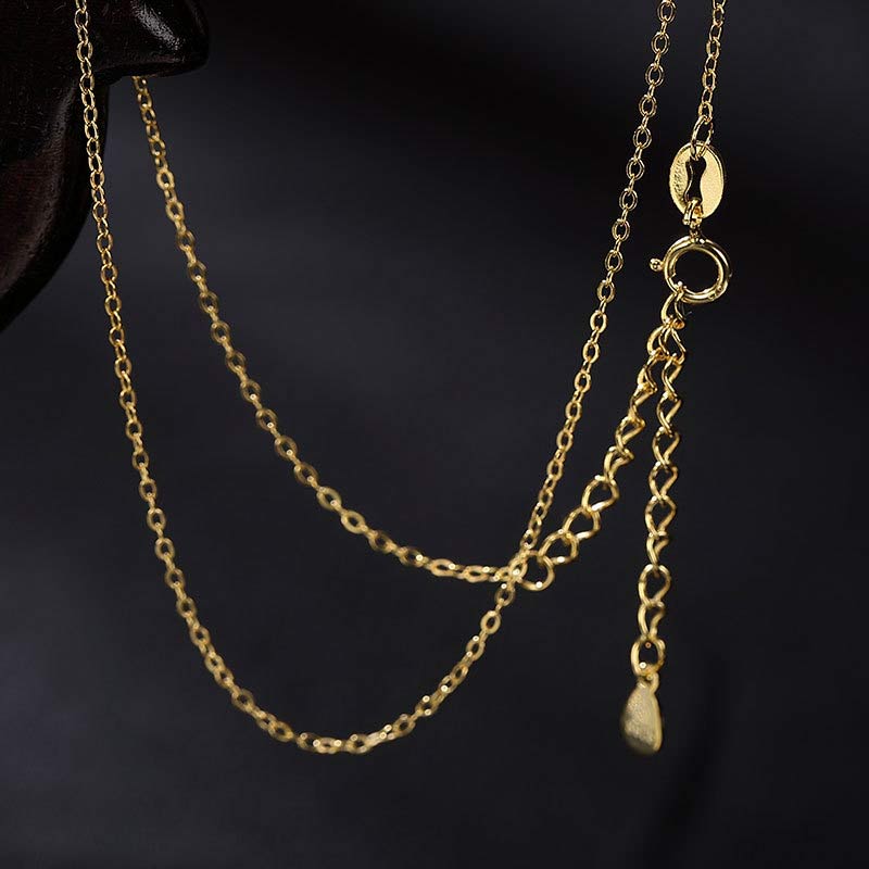 Buddha Stones 925 Sterling Silber Jade Elefant Segen Glück Halskette Kettenanhänger