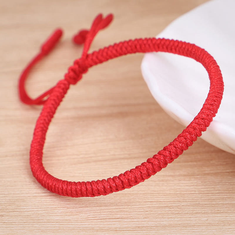 Buddha Stones Tibetisches 3-teiliges geflochtenes King-Kong-Knotenschutz-Armband