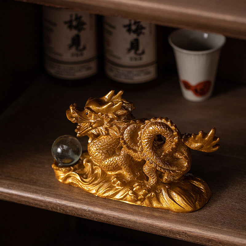 Buddha Stones, Jahr des Drachen, Farbwechsel, Kunstharz, Glück, Erfolg, Tee, Haustier, Heimfigur, Dekoration