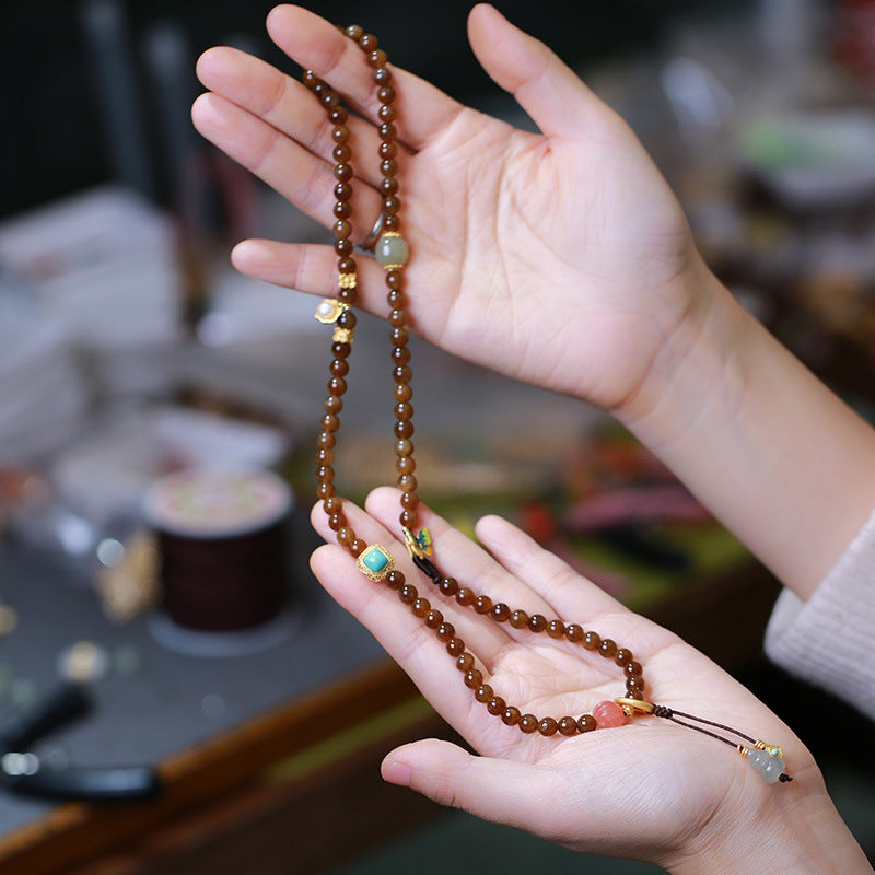 Jade Schmetterling Kürbis Wohlstand Glück Armband Halskette