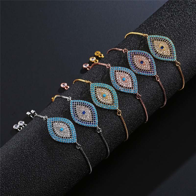 Buddha Stones Evil Eye Schutz-Heilarmband