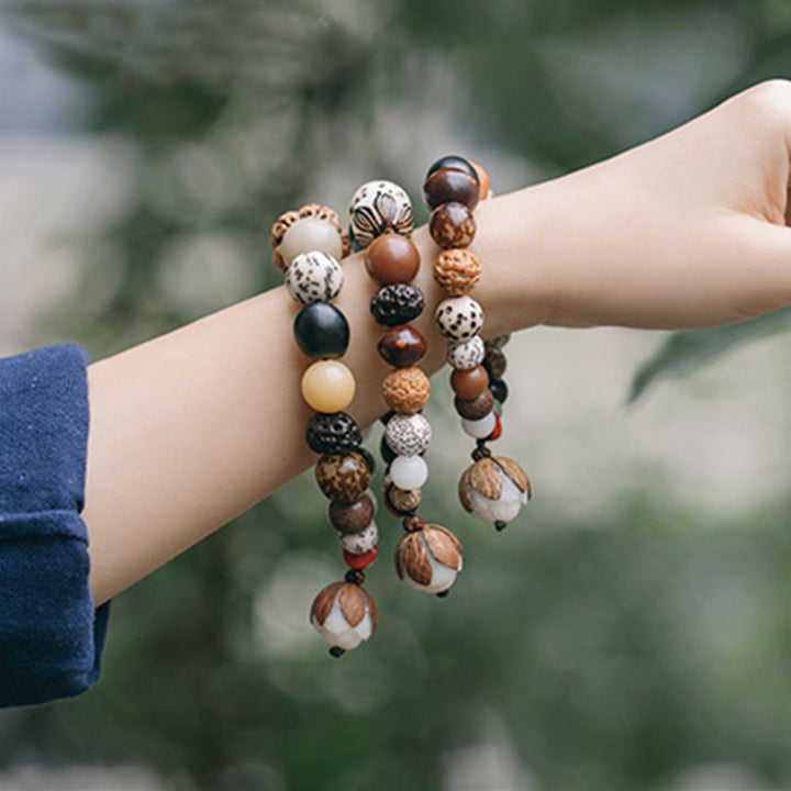 Bodhi Seed Lotus Weisheit Frieden Handgelenk Mala Armband