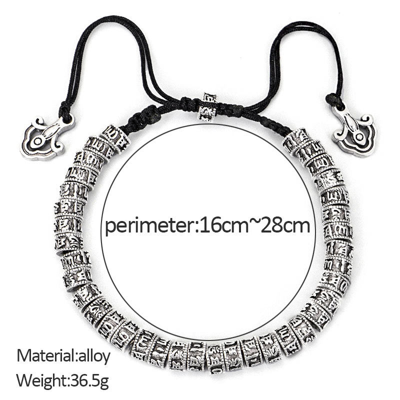 Buddha Stones Handgefertigtes tibetisches Mantra-Reinheitsarmband