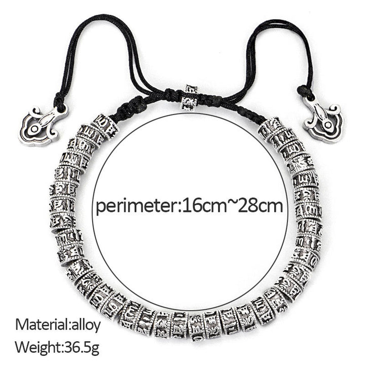 Buddha Stones Handgefertigtes tibetisches Mantra-Reinheitsarmband