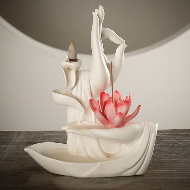 Tibetischer Lotus-Segen-Räuchergefäß, Dekoration