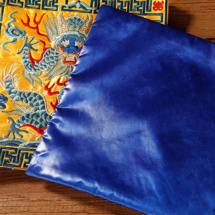 Buddha Stones, Kranich, Phönix, Drache, Kirin, bestickt, Tassenunterlage, Teetasse, Untersetzer, quadratisch, Kung-Fu-Teematte