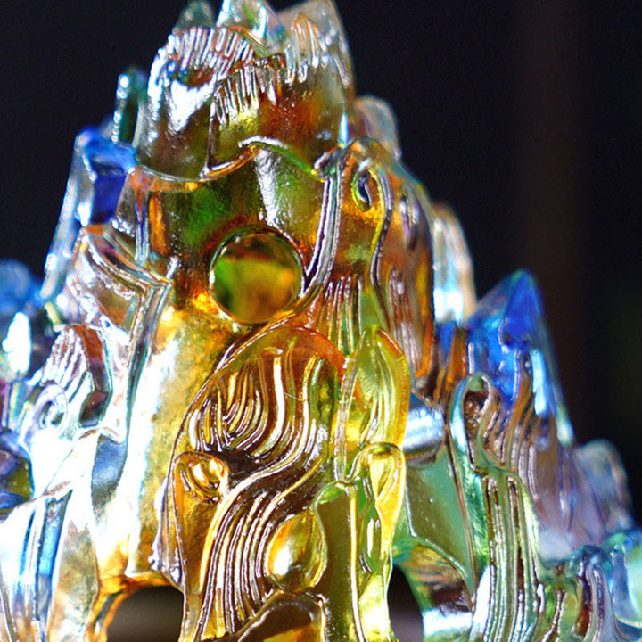 Liuli Crystal Mountain Healing Meditation Weihrauchbrenner