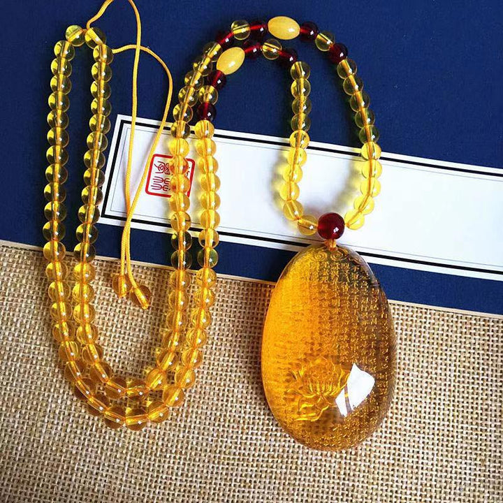 FengShui Jade-Drachen-Segen-Halskette