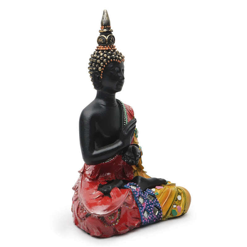Thailändische Buddha-Serenity-Statue aus Kunstharz