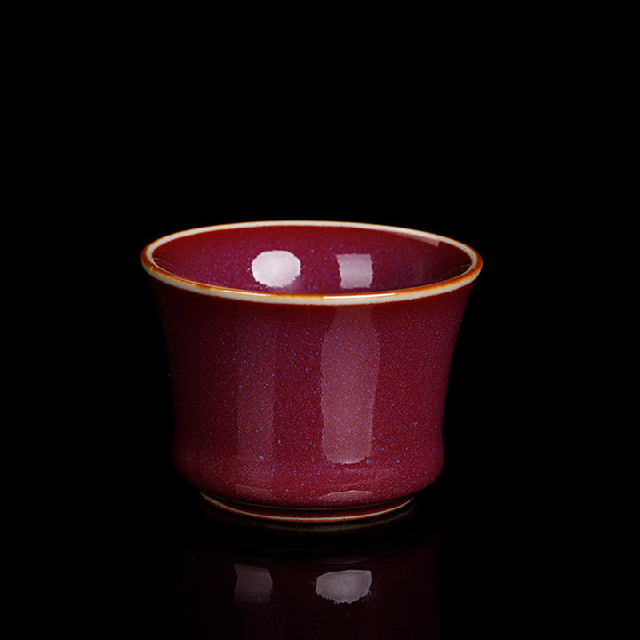 Buddha Stones Kiln Change Keramik Bambus Design Teetasse Kung Fu Teetasse