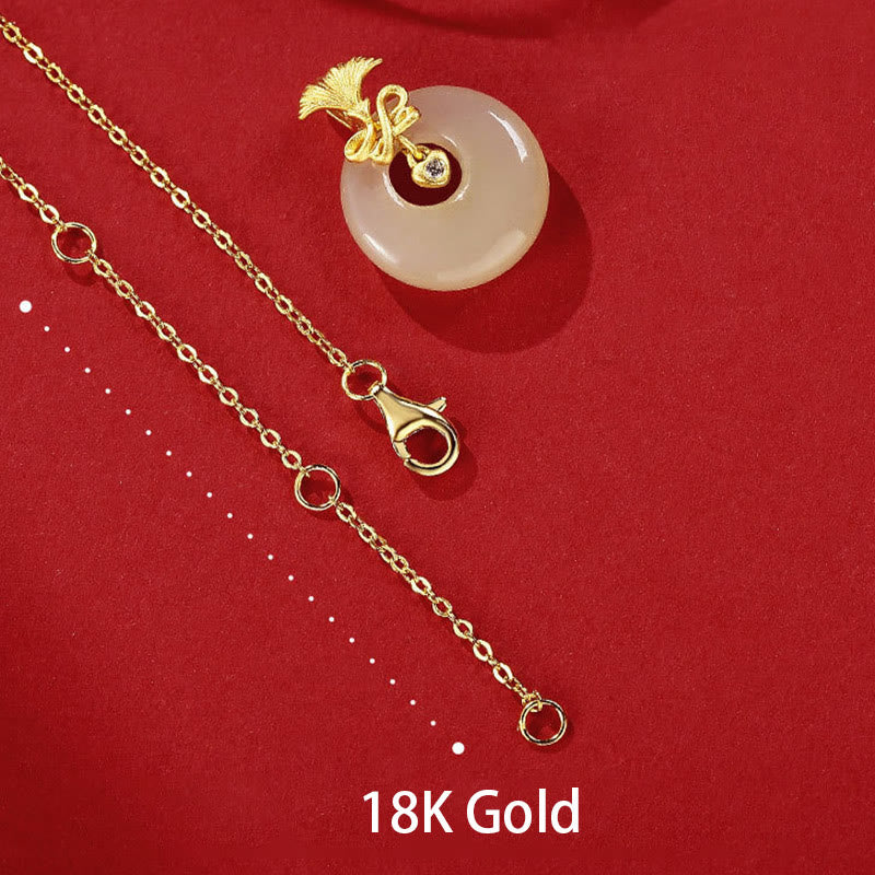 Buddha Stones Halsketten-Anhänger aus 925er-Sterlingsilber, natürlicher Hetian-Jade, Nelke, Blume, Wohlstand