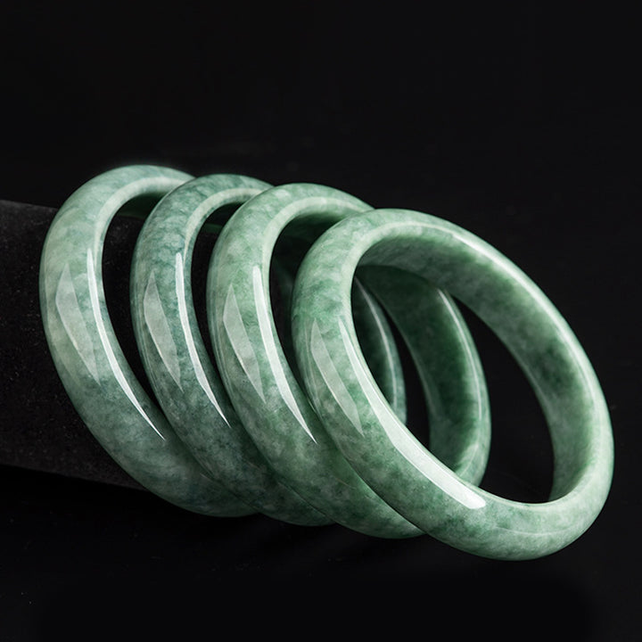 Armreif mit Buddha Stonesn, natürlichem Jade, Glück, Reichtum