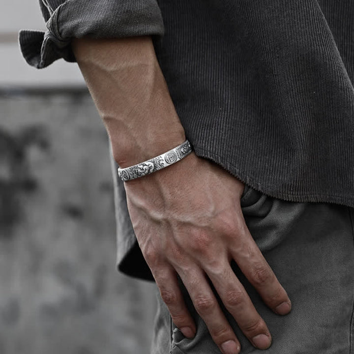 Buddha Stones FengShui Lucky PiXiu Schutz verstellbares Armband