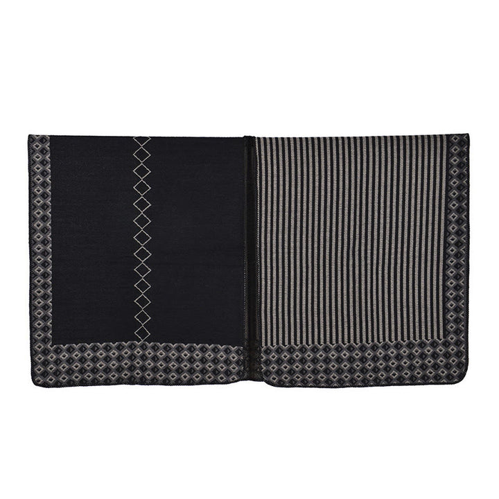 Buddha Stones Tibetischer Schal, gestreift, Rautenmuster, für den Winter, warm, weich