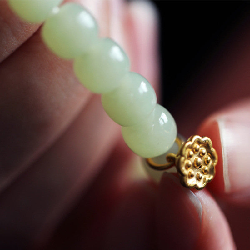Jade Lotus Fülle verstellbares Armband