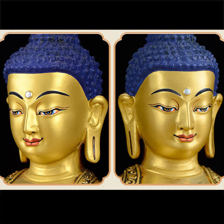 Buddha Shakyamuni Mitgefühl Kupfer Statue Dekoration