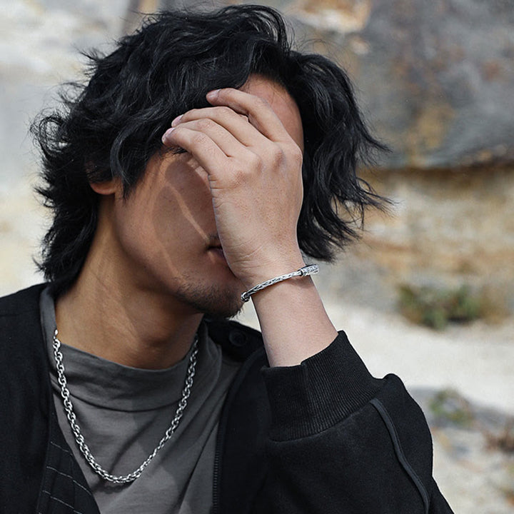 Buddha Stones Tibet Om Mani Padme Hum Gravur Fokus Manschettenarmband Armreif