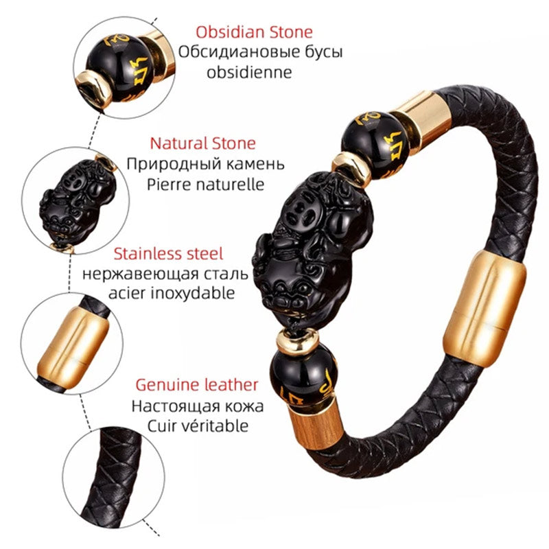 FengShui Tigerauge Pixiu Armband