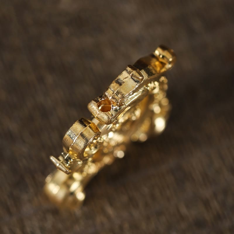 Buddha Stones Mini Auspicious Dragon Pattern Meditation Zinklegierung Kleiner Räucherstäbchenbrenner