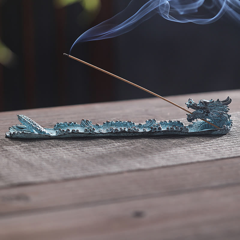 Buddha Stones Auspicious Dragon Strength Legierung Räuchergefäß Dekoration