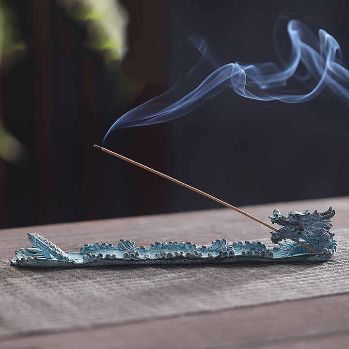 Buddha Stones Auspicious Dragon Strength Legierung Räuchergefäß Dekoration