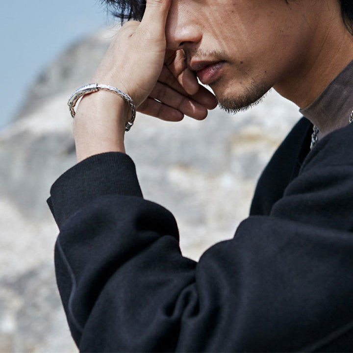 Buddha Stones Tibet Om Mani Padme Hum Gravur Fokus Manschettenarmband Armreif