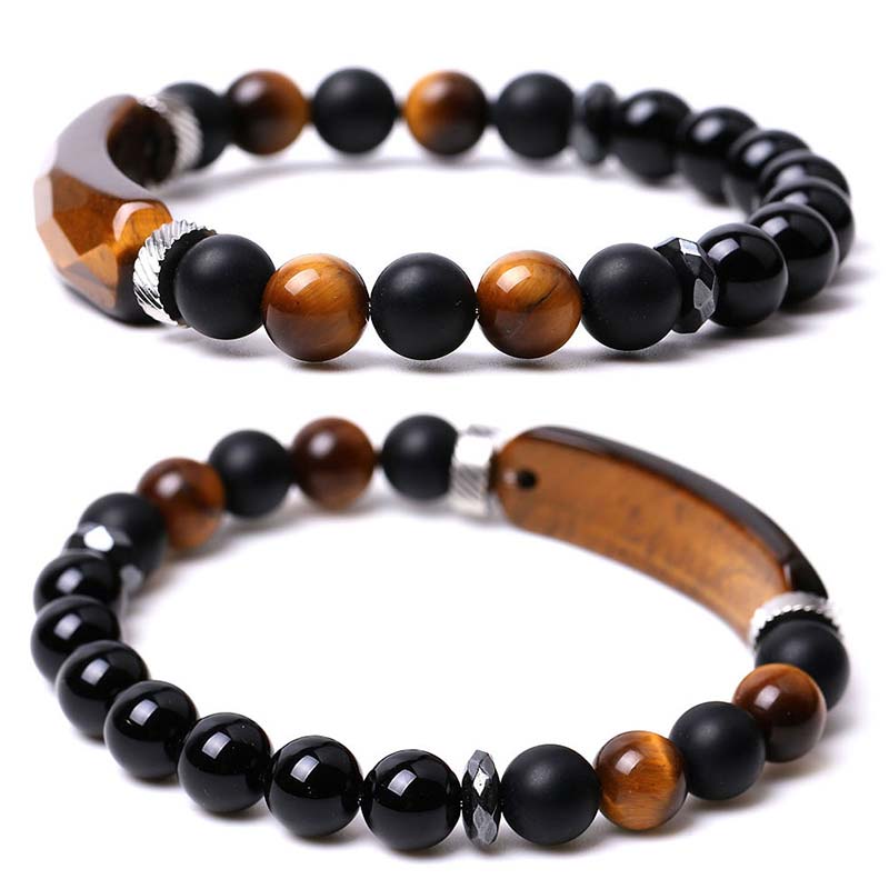 Buddha Stones Naturkristall-Heilarmband mit blauem Aventurin