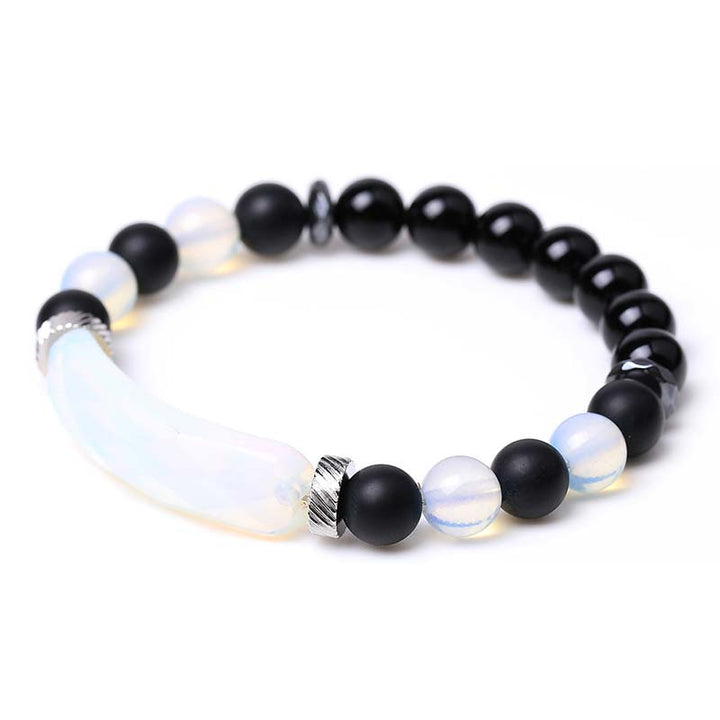 Buddha Stones Naturkristall-Heilarmband mit blauem Aventurin