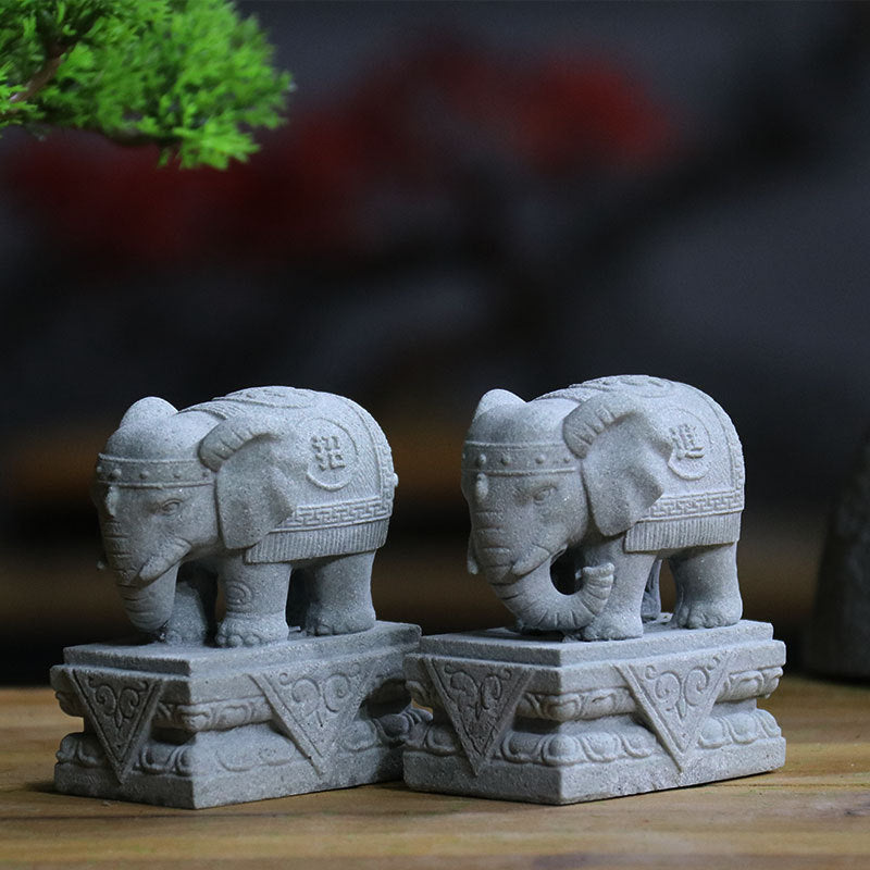 Buddha Stones, Löwe, Fu, Foo, Hunde, Elefant, zur Abwehr böser Segen, Heimdekoration