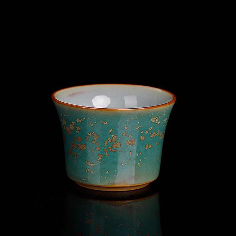 Buddha Stones Kiln Change Keramik Bambus Design Teetasse Kung Fu Teetasse