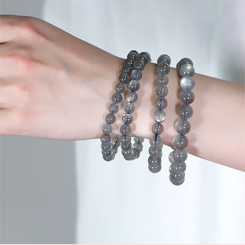 Natürliches Mondstein-Ruhe-Positive-Armband