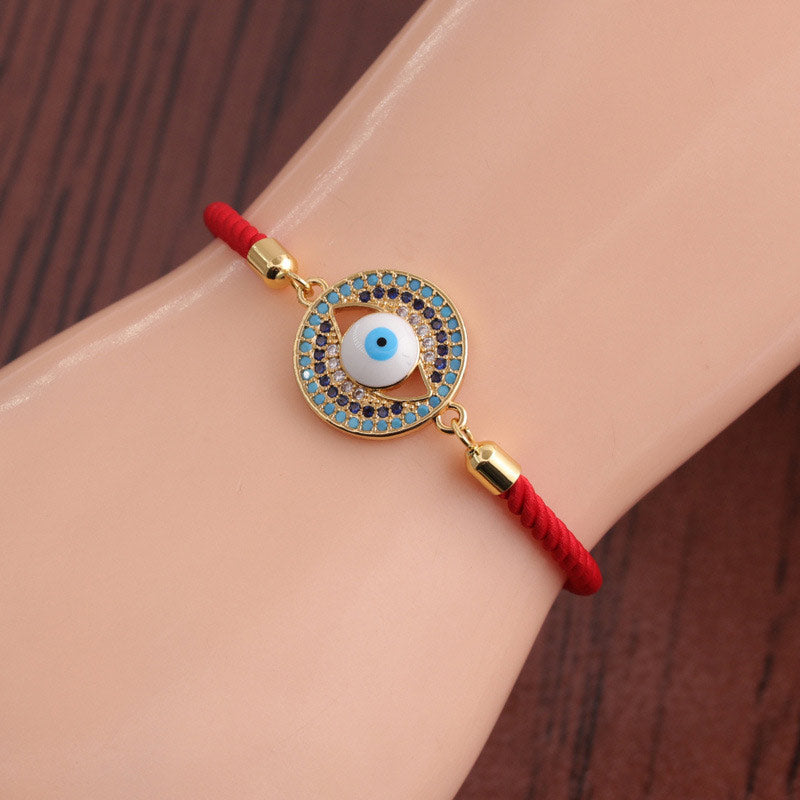 Buddha Stones Evil Eye Red String Schutzarmband