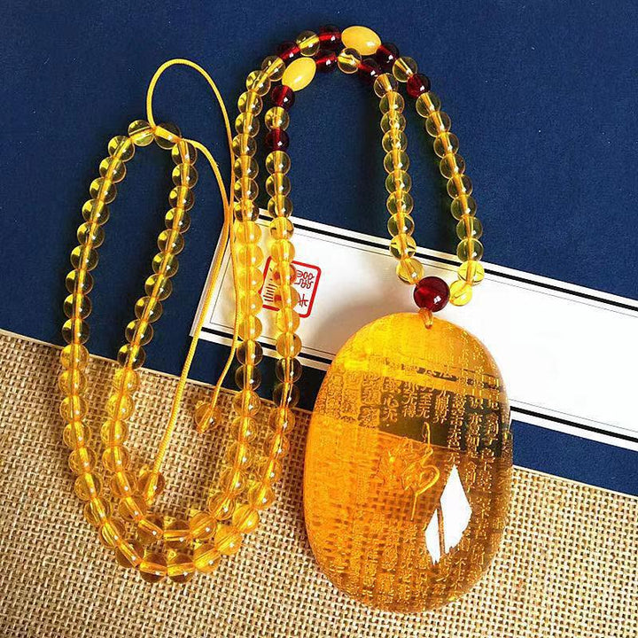 FengShui Jade-Drachen-Segen-Halskette