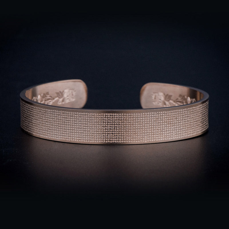 Buddha Stones Shurangama Mantra Gravur Titanstahl Segensarmband