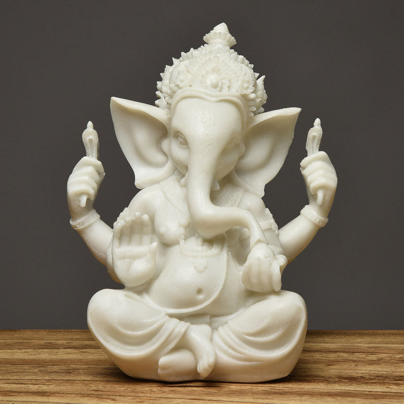 Buddha Stones, Ganesh Ganpati, Elefantenstatue, Reichtum, Segen, Heimdekoration