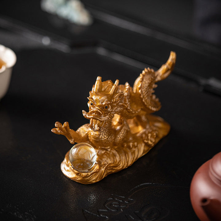 Buddha Stones, Jahr des Drachen, Farbwechsel, Kunstharz, Glück, Erfolg, Tee, Haustier, Heimfigur, Dekoration