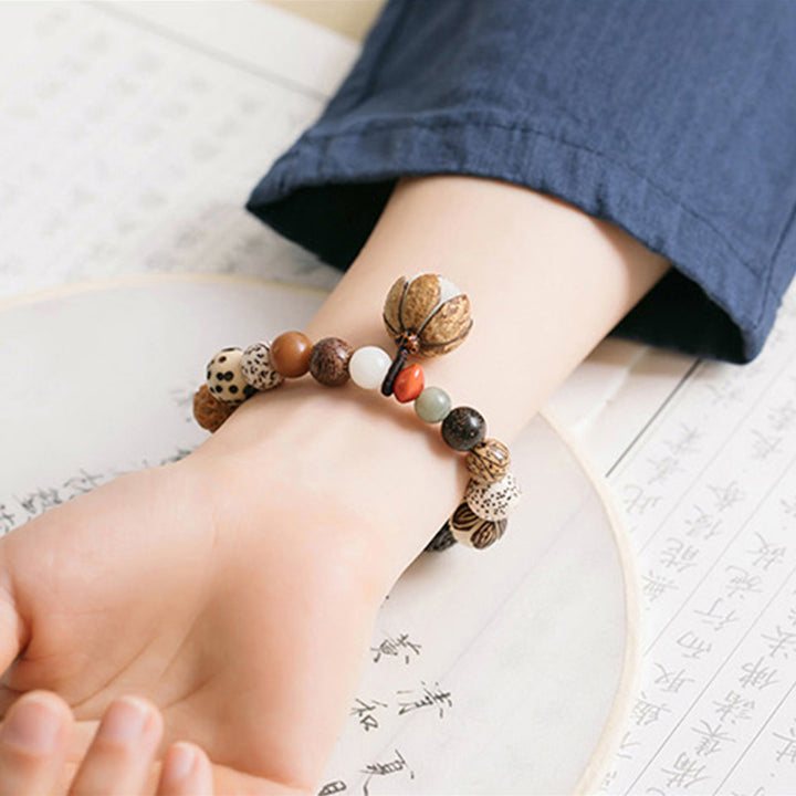 Bodhi Seed Lotus Weisheit Frieden Handgelenk Mala Armband