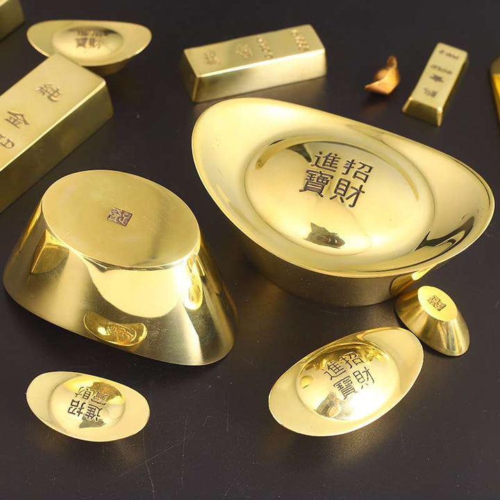 Buddha Stones, FengShui, die Reichtum und Kupferdekoration anziehen