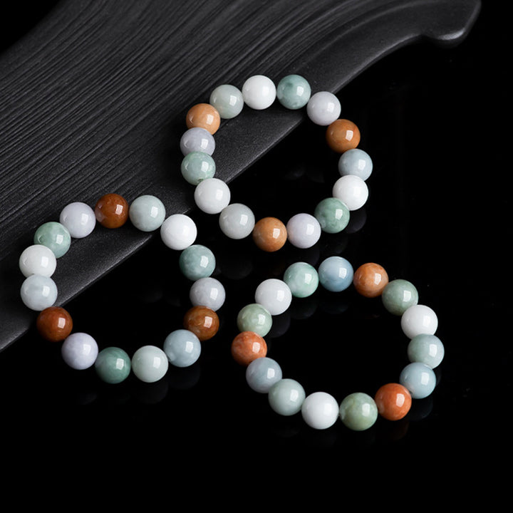 Buddha Stones natürliches Jade-Heilschutz-Armband