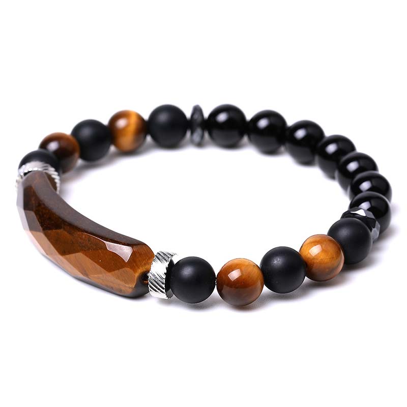 Buddha Stones Naturkristall-Heilarmband mit blauem Aventurin